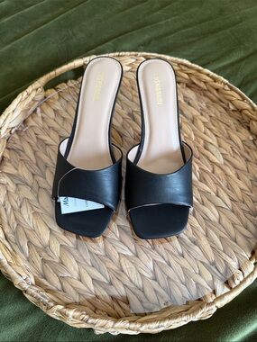 Marshalls Black Slide Mules